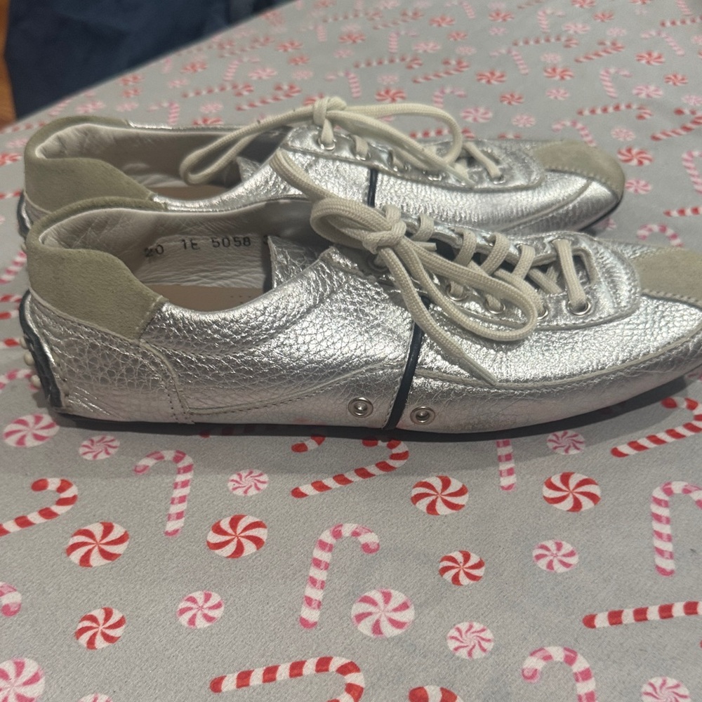 Prada Silver and Gray Women's Shoes - Picture 13 of 13